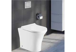 Унитаз приставной CeruttiSpa BERNINA F 34x52 безободковый SoftClose Унитаз приставной CeruttiSpa BERNINA F 34x52 безободковый SoftClose