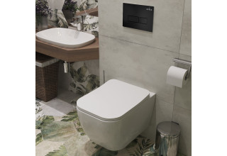 Комплект инсталляции Roxen StounFix Slim 579341 клавиша черный матовый