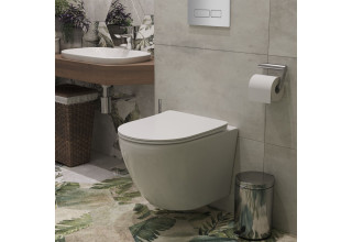 Комплект инсталляции Roxen StounFix Slim 583589 клавиша хром глянцевый