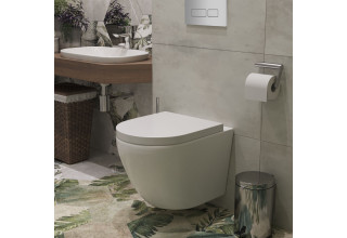 Комплект инсталляции Roxen StounFix Slim 585987 клавиша хром глянцевый