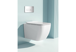 Комплект инсталляции Roxen StounFix Slim 592045 клавиша хром глянцевый