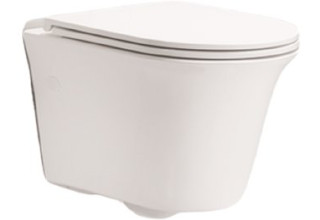 Подвесной унитаз CeruttiSpa Brenta Aria 36x49 безободковый SoftClose