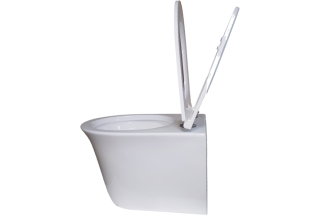 Подвесной унитаз CeruttiSpa Brenta Aria 36x49 безободковый SoftClose