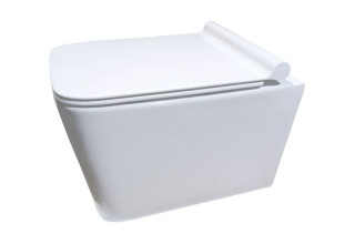 Подвесной унитаз CeruttiSpa Maiella aria 35x49 безободковый SoftClose