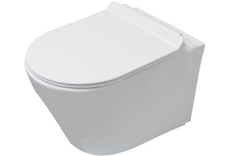 Подвесной унитаз CeruttiSpa Ortler Aria 33,5x50,0 безободковый SoftClose