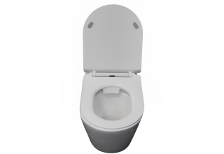 Подвесной унитаз CeruttiSpa Ortler Aria 33,5x50,0 безободковый SoftClose