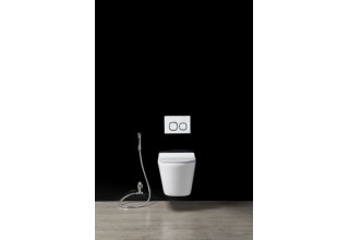 Подвесной унитаз CeruttiSpa Ortler Aria 33,5x50,0 безободковый SoftClose