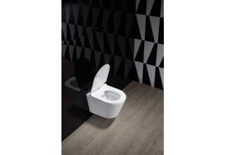 Подвесной унитаз CeruttiSpa Ortler Aria 33,5x50,0 безободковый SoftClose