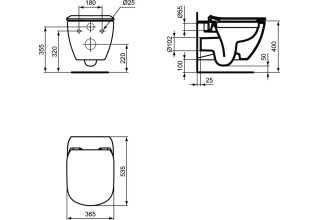 Промокомплект: инсталляция с унитазом Ideal Standard Tesi Aquablade + кнопка Oleas M3 хром S0079R0123AA