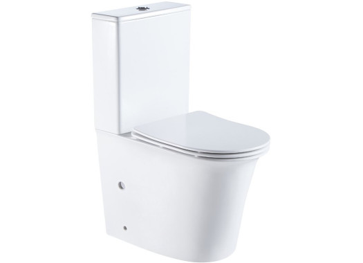 Унитаз напольный CeruttiSpa AVISIO 38,0x61,0 безободковый SoftClose