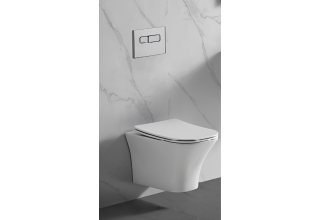 Унитаз подвесной CeruttiSpa VETTORE Aria CT7190 48x34 сиденье Duroplast, микролифт, белый