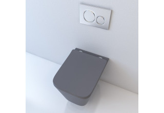 Унитаз подвесной Esbano Gartez ESUPGARTGM 34,5x51 сиденье Duroplast, SoftClose, серый матовый