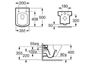 Унитаз подвесной Roca Hall 346627000