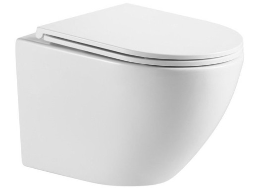 Унитаз подвесной Welt-Wasser MERZBACH 041 XL GL-WT 36,5x54 сиденье Duroplast, микролифт, белый глянец