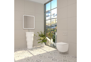 Унитаз подвесной Welt-Wasser MERZBACH 041 XL GL-WT 36,5x54 сиденье Duroplast, микролифт, белый глянец