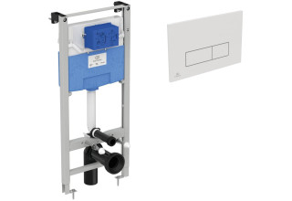 Инсталляция для унитаза Ideal Standard Prosys Frame 120 M R020467 с белой клавишей смыва R0121AC