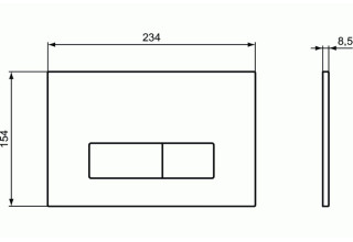 Инсталляция для унитаза Ideal Standard Prosys Frame 120 M R020467 с белой клавишей смыва R0121AC