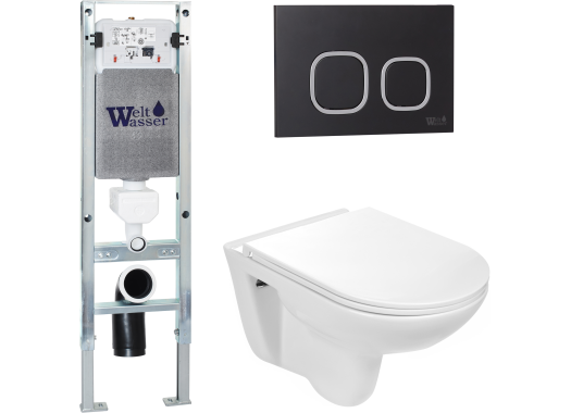 Комплект Welt-Wasser AMBERG 350 ST + BAARBACH 004 GL-WT + AMBERG RD-BL