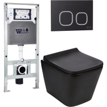 Комплект Welt-Wasser AMBERG 506 ST + GELBACH 004 MT-BL + AMBERG RD-BL с черной клавишей