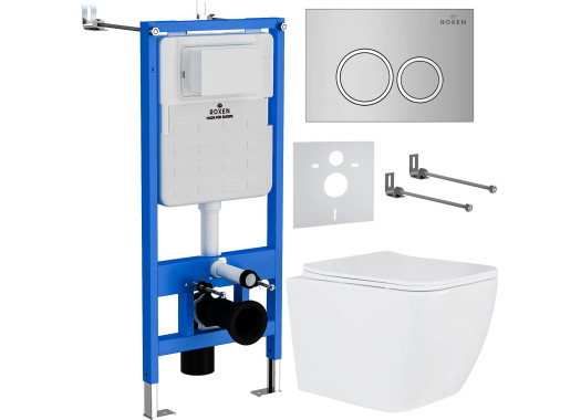 Комплект инсталляции Roxen StounFix Slim 513314 6 в 1 клавиша хром