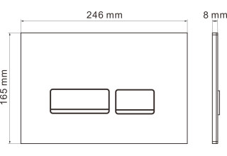 Комплект инсталляции Roxen StounFix Slim 643669 клавиша черная