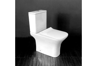 Напольный унитаз CeruttiSpa Vettore 34,5x66,5 безободковый SoftClose