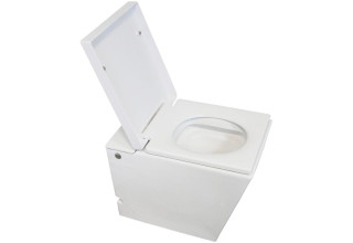 Приставной унитаз CeruttiSpa Sila 36x56,5 с импульсным смывом SoftClose