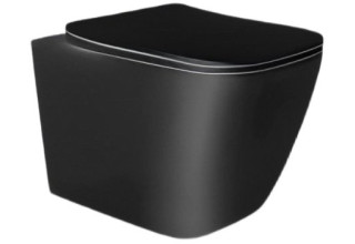 Унитаз подвесной CeruttiSpa MIMI Aria MB CT8920 51x35 сиденье Duroplast, микролифт, матовый черный