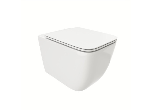 Унитаз подвесной CeruttiSpa MIMI Aria MW CT8919 51x35 сиденье Duroplast, микролифт, матовый белый