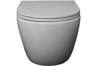 Унитаз подвесной Cerutti SPA SELLA PP безободковый, сидение с системой микролифт из дюропласта, белый