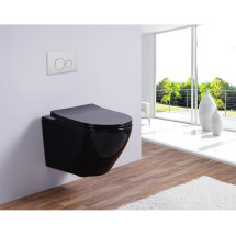 Унитаз подвесной Esbano Azalea B 36,5x49 черный глянец Унитаз подвесной Esbano Azalea B 36,5x49 черный глянец