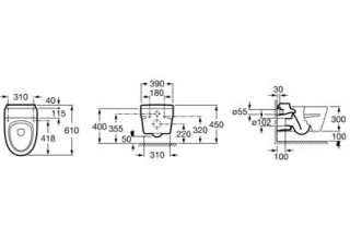 Унитаз подвесной Roca Khroma 346657000