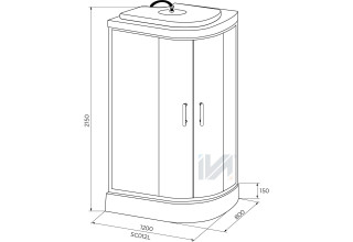 Душевая кабина Iva SC012CTL 120x80