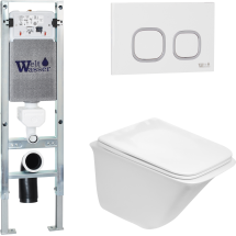 Комплект Welt-Wasser AMBERG 350 ST + ROTBACH 004 GL-WT + AMBERG RD-WT с белой клавишей
