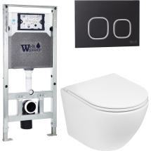 Комплект Welt-Wasser AMBERG 506 ST + MERZBACH 004 GL-WT + AMBERG RD-BL с черной клавишей