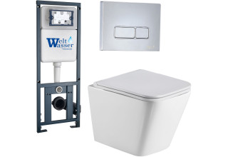 Комплект Welt-Wasser MARBERG 410 + GELBACH 004 GL-WT + MAR 410 SE с клавишей хром