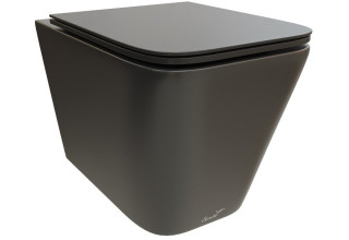 Унитаз подвесной CeruttiSpa MAIELLA Aria MB CT9163 50x35 сиденье Duroplast, микролифт, черный матовый