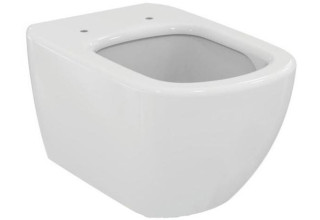 Унитаз подвесной с инсталляцией Ideal Standard Tesi Aquablade + Oleas M2 / S0079R0121JG (кнопка матовый хром)