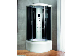 Душевая кабина River DUNAY XL 100/44 TH 100x100  стекла тонированные, профиль матовый хром