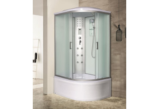 Душевая кабина River DUNAY XL 120/90/44 MT L 120x90 стека матовые, профиль хром матовый