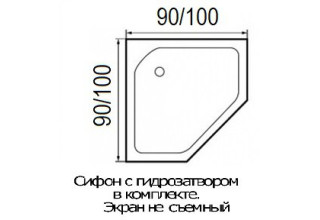 Душевая кабина River Penta Б/К 90x90