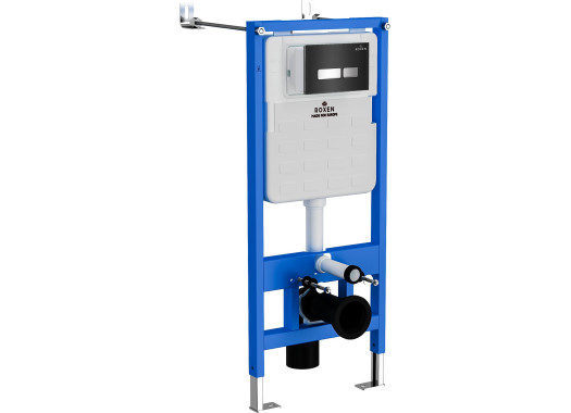 Инсталляция Roxen StounFix Slim 710200 с клавишей смыва Glass 430280B