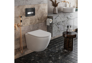 Инсталляция Roxen StounFix Slim 710200 с клавишей смыва Glass 430280B
