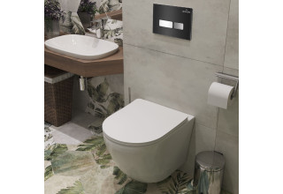 Инсталляция Roxen StounFix Slim 710200 с клавишей смыва Glass 430280B