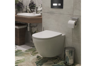 Инсталляция Roxen StounFix Slim 710200 с клавишей смыва Glass 430280B