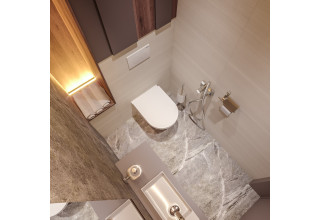 Комплект 2 в 1 Lavinia Boho Biore Compacto Rimless 21010005 (чаша + пневмокрышка + шумоизоляция)