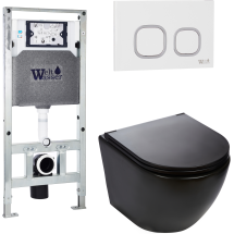Комплект Welt-Wasser AMBERG 506 ST + MERZBACH 004 MT-BL + AMBERG RD-WT с белой клавишей