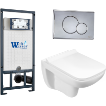 Комплект Welt-Wasser MARBERG 507 + KEHLBACH 004 GL-WT + MAR 507 RD с клавишей хром