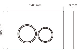 Комплект инсталляции Roxen StounFix Slim 530473 6в1 клавиша хром