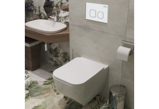 Комплект инсталляции Roxen StounFix Slim 540025 6в1 клавиша белая/хром